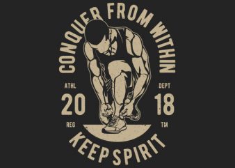 Conquer From Within Graphic t-shirt design