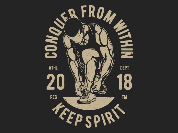 Conquer from within graphic t-shirt design