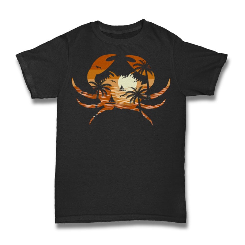 Crab Beach buy t shirt design