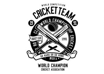 Cricket Team Tshirt Design