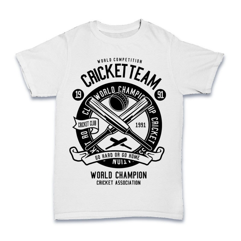 Cricket Team Tshirt Design t shirt design graphic