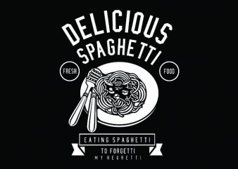 Delicious Spaghetti Tshirt Design