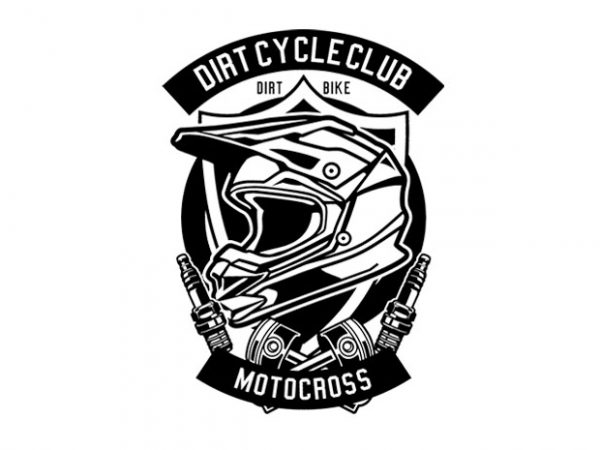 Dirt cycle club tshirt design