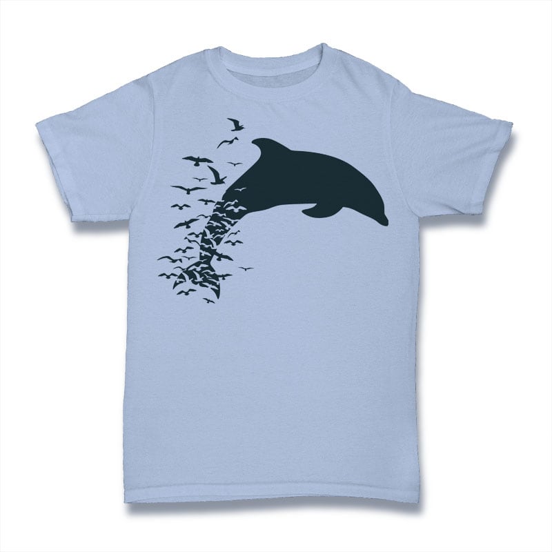 Dolphin buy t shirt design