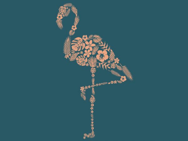 Flamingo tshirt design