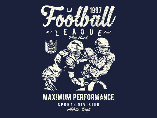 Football league vector t-shirt design