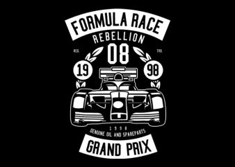 Formula Race Tshirt Design