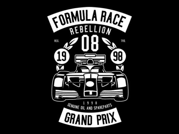 Formula race tshirt design Formula race tshirt design