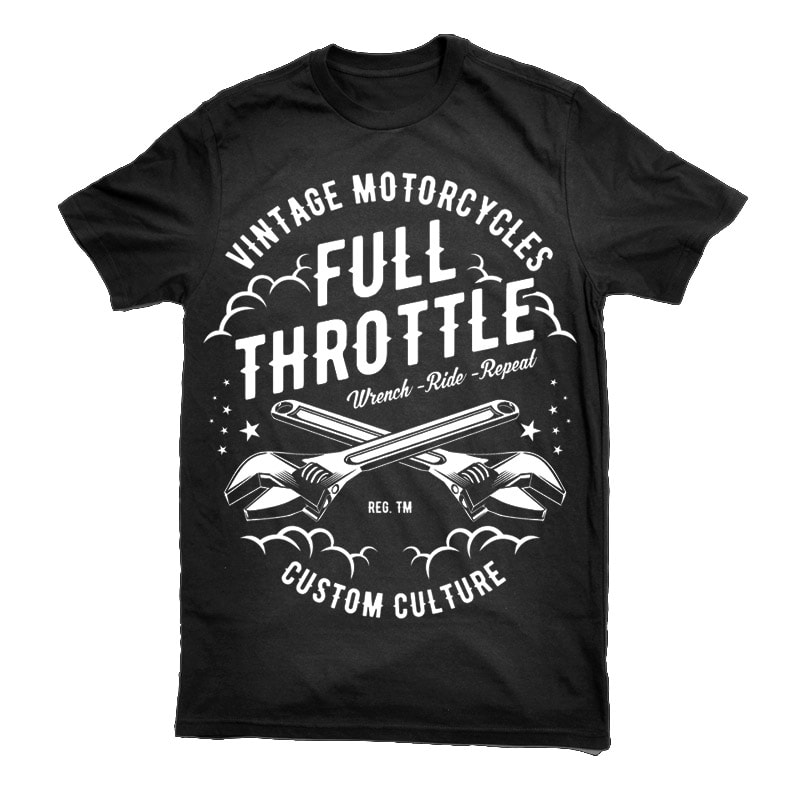 Full Throttle Vector t-shirt design tshirt factory