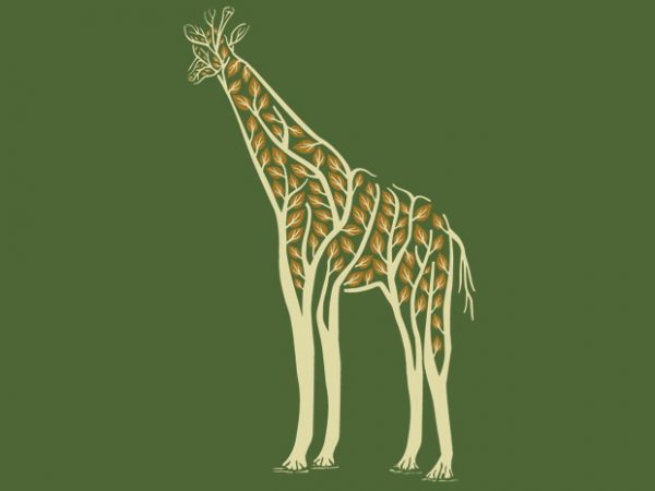 Giraffe tshirt design