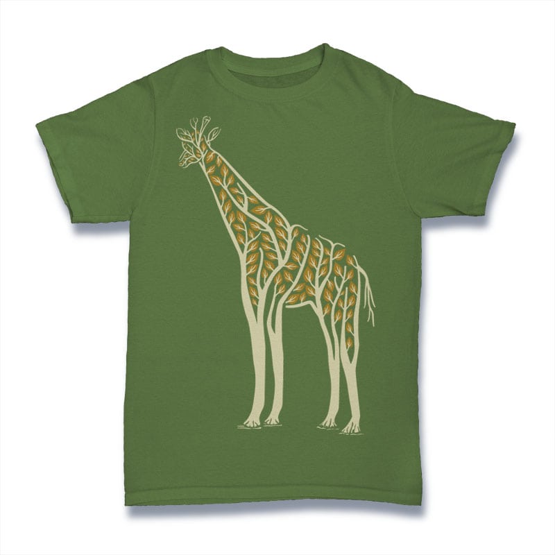 Giraffe Tshirt Design buy t shirt designs artwork