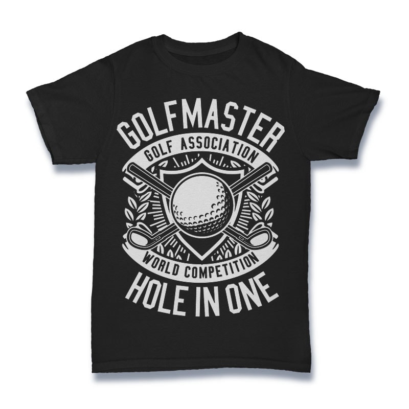 Golf Master Tshirt Design t shirt designs for printful