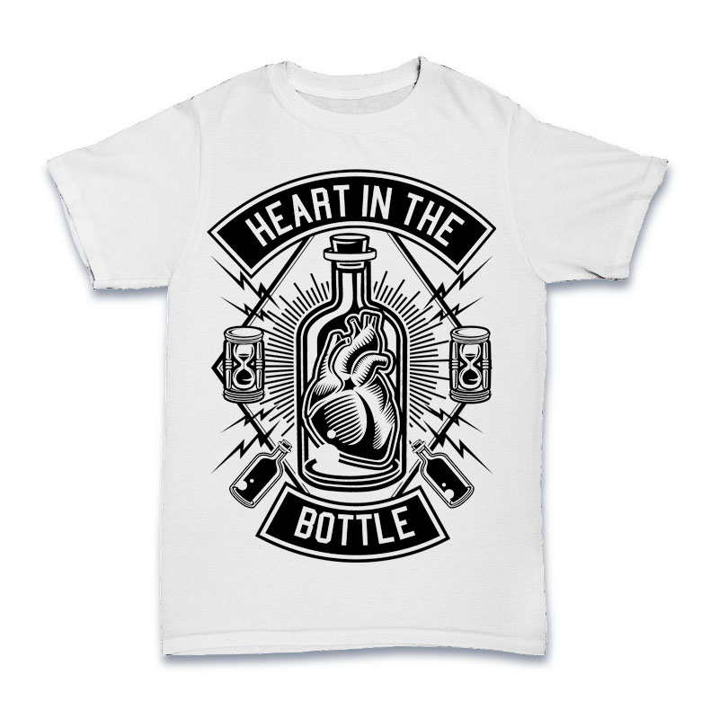 Heart In The Bottle Tshirt Design buy tshirt design