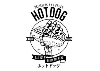 Hot Dog Tshirt Design