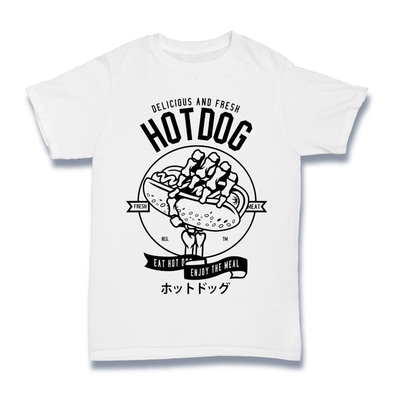 Hot Dog Tshirt Design buy t shirt design