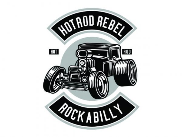 Hotrod rebel tshirt design