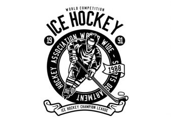 Ice Hockey Tshirt Design