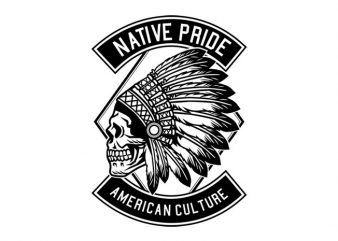 Indian Native Pride Tshirt Design