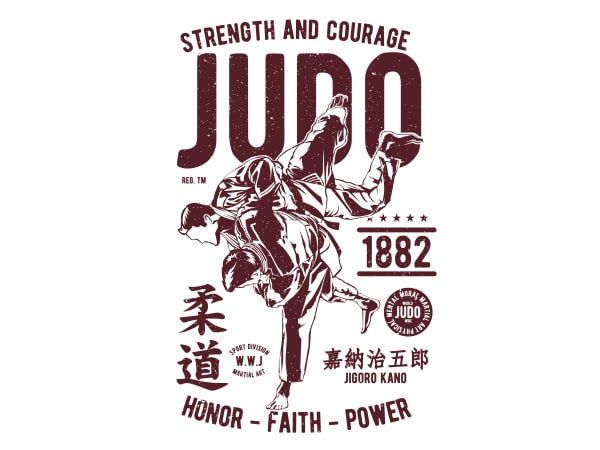 Judo graphic t-shirt design