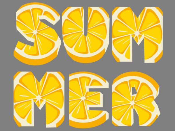 Lemon summer tshirt design