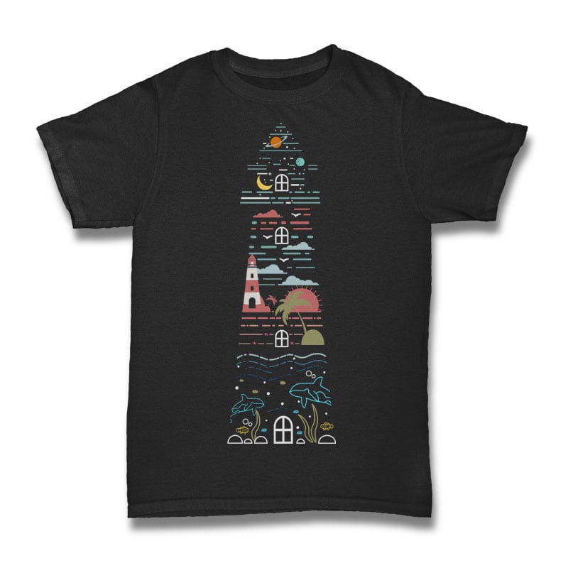 Lighthouse Tshirt Design t shirt designs for teespring
