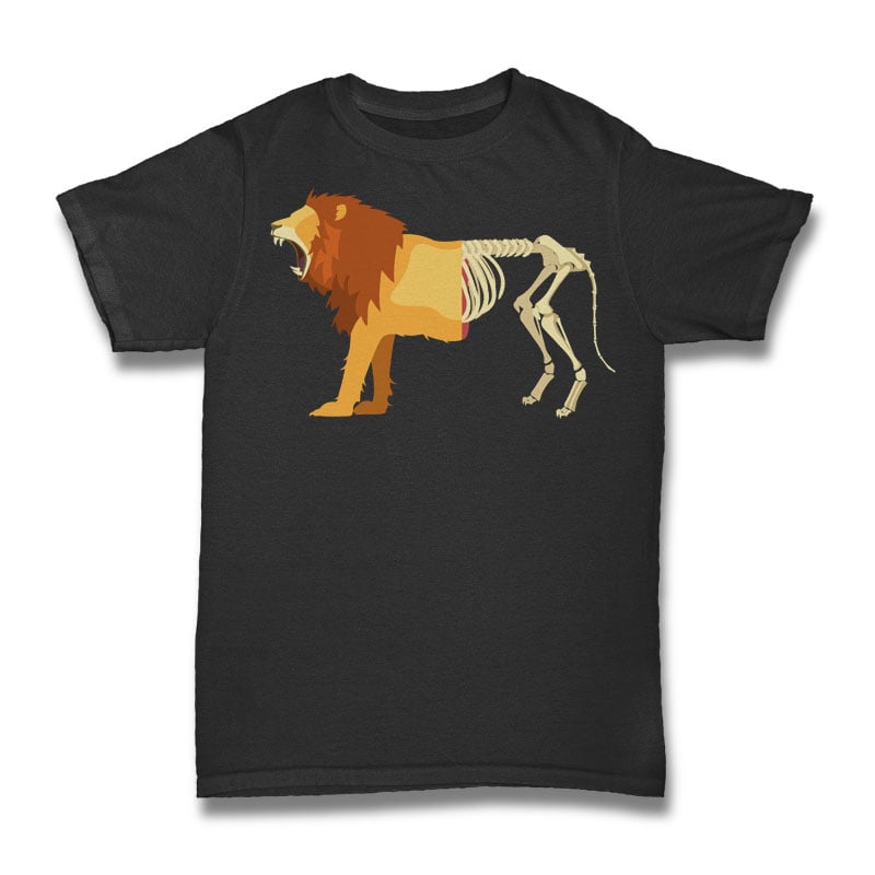 Lion Life Death Tshirt Design t shirt designs for sale