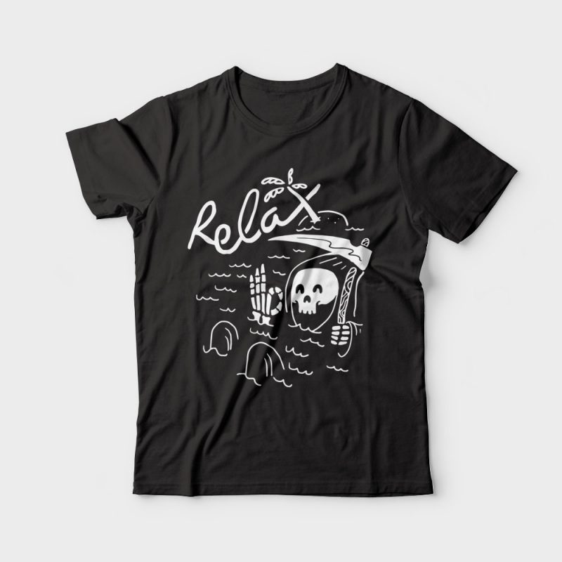 Relax buy t shirt designs artwork