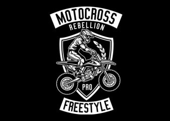 Motocross Rebellion Tshirt Design
