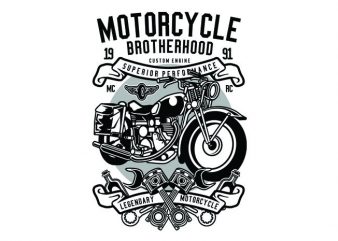 Motorcycle Brotherhood Tshirt Design