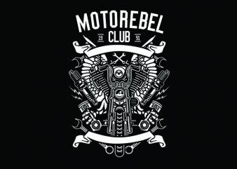 Motorebel Club Tshirt Design