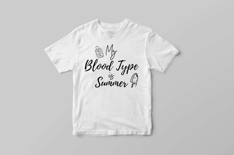 My blood type is summer vector t shirt design vector t shirt design