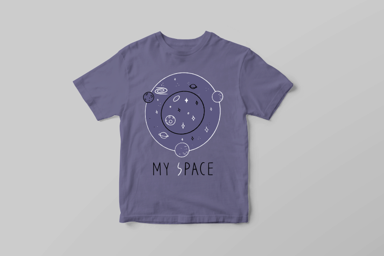 My space universe vector with planets t shirt graphic design t shirt designs for teespring