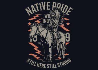 Native Pride Vector t-shirt design