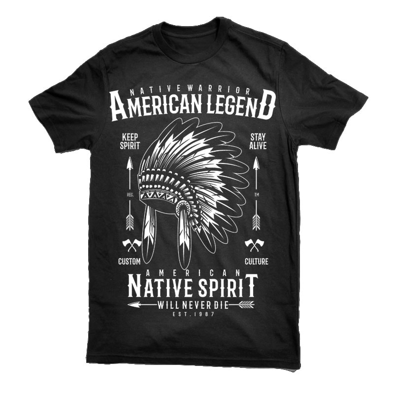 Native Warrior Vector t-shirt design t shirt design png
