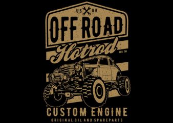 Offroad Hotrod Vector t-shirt design
