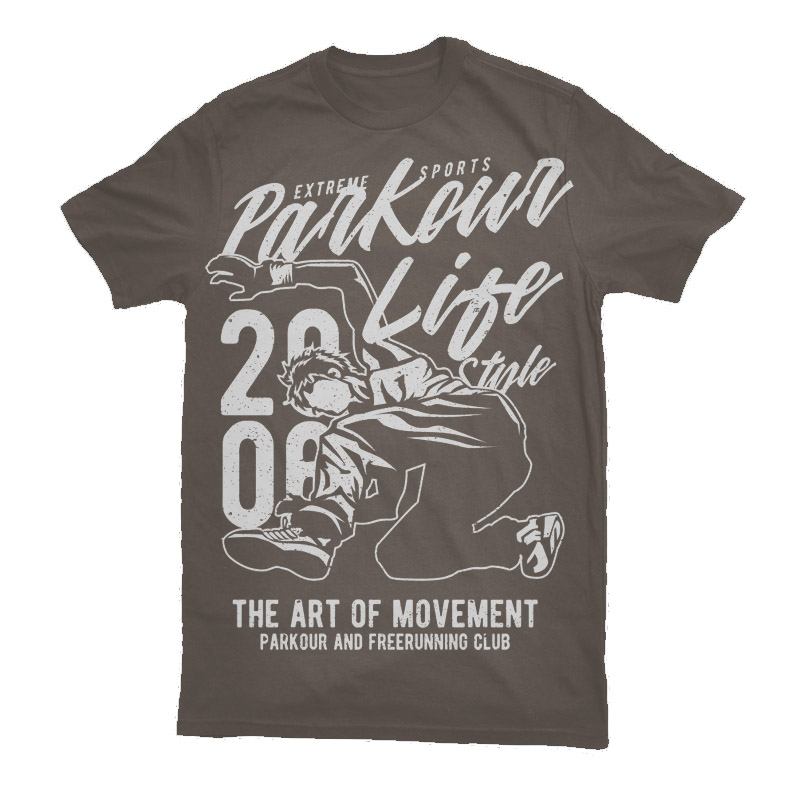 Parkour Life Style Vector t-shirt design t shirt designs for print on demand