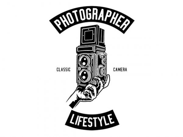 Photographer lifestyle tshirt design