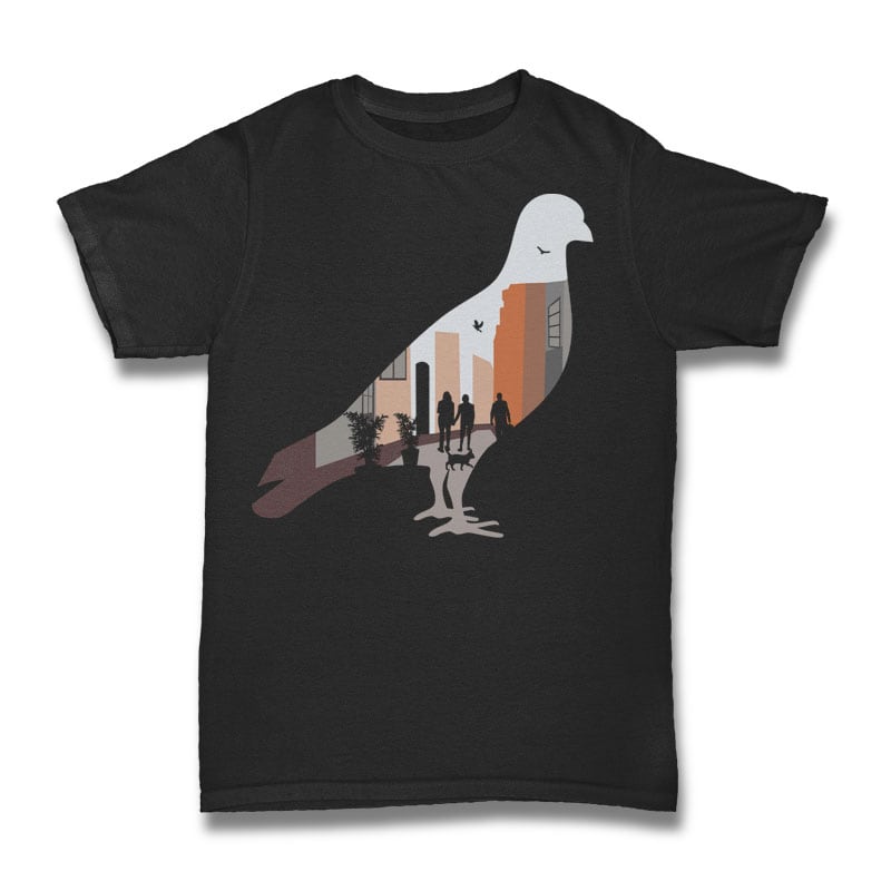 Pigeon Tshirt Design tshirt factory