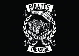 Pirates Treasure graphic t-shirt design