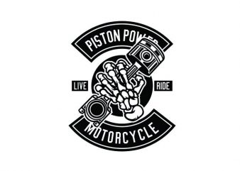 Piston Power Tshirt Design