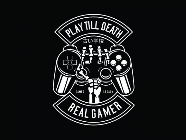 Play till death tshirt design