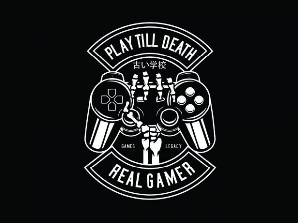 Play till death tshirt design Play till death tshirt design