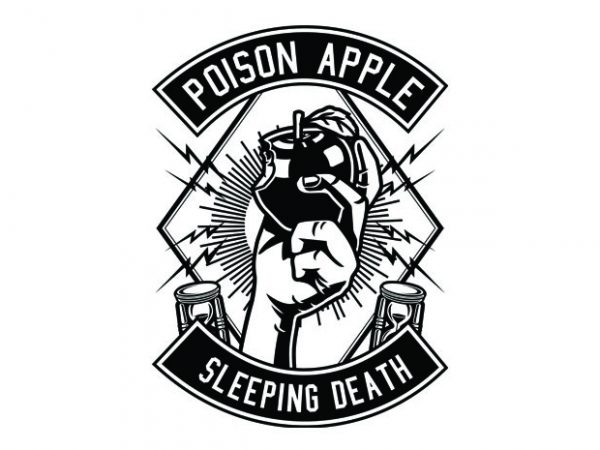Poison apple tshirt design