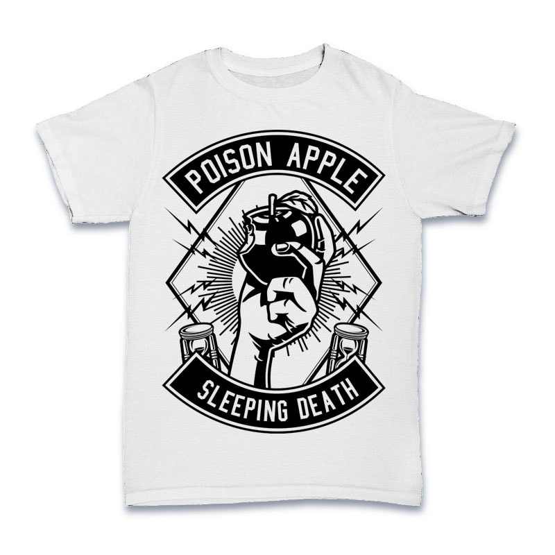 Poison Apple Tshirt Design t shirt design graphic