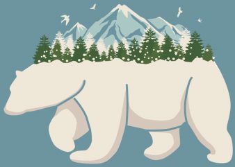 Polar Bear Tshirt Design