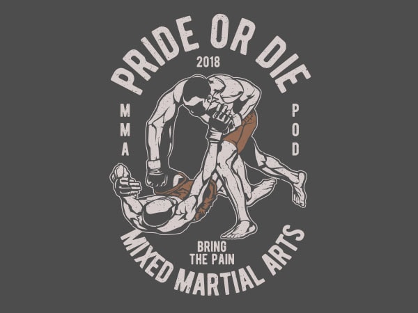 Pride or die vector t-shirt design