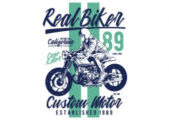 Real Biker Vector t-shirt design