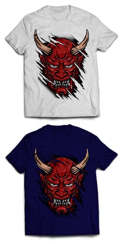 Red Hannya buy t shirt design