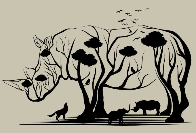 rhino tree model rhino tree model