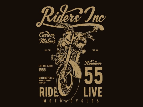 Riders vector t-shirt design